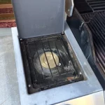 Dirty burner on bbq Grill