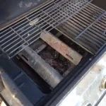 Dirty interior of grill
