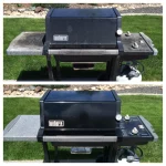 Weber grill before and after