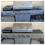 Before and after of charbroil grill